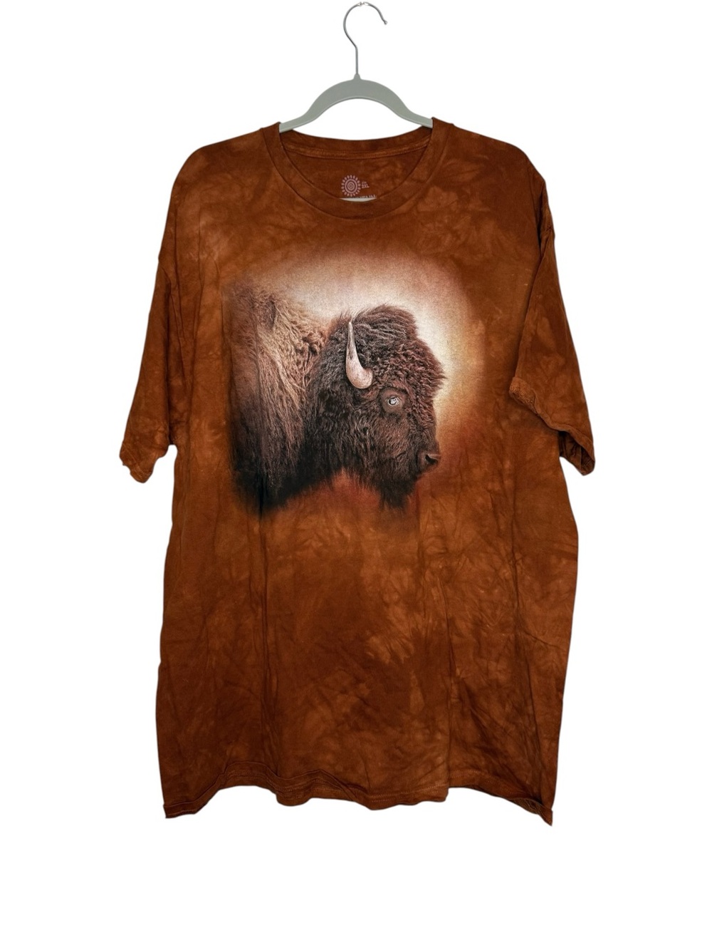 The Mountain Tee Bison Sunset Classic Cotton T-Shirt Size 2X